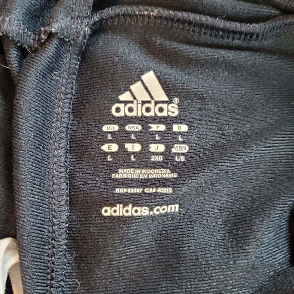 ADidas Womens Track‎ Pants Large Blue 3 Stripe Retro Y2K Athleisure Retro 17420 - Picture 3 of 13